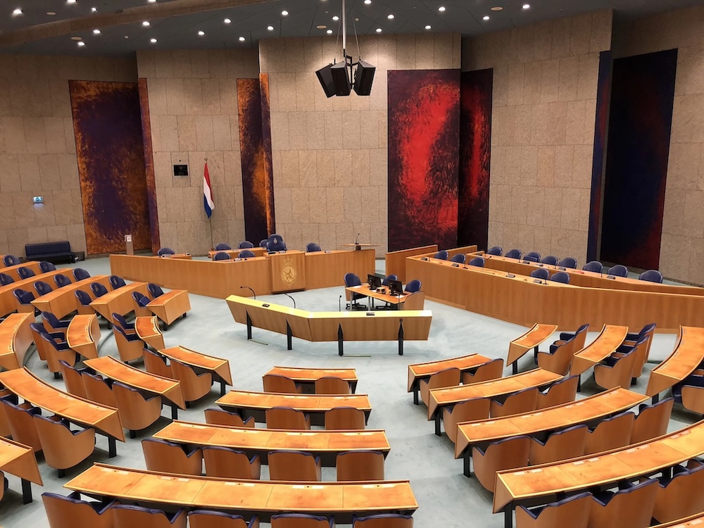 De plenaire zaal van de tweed kamer. Bron: Wikimedia